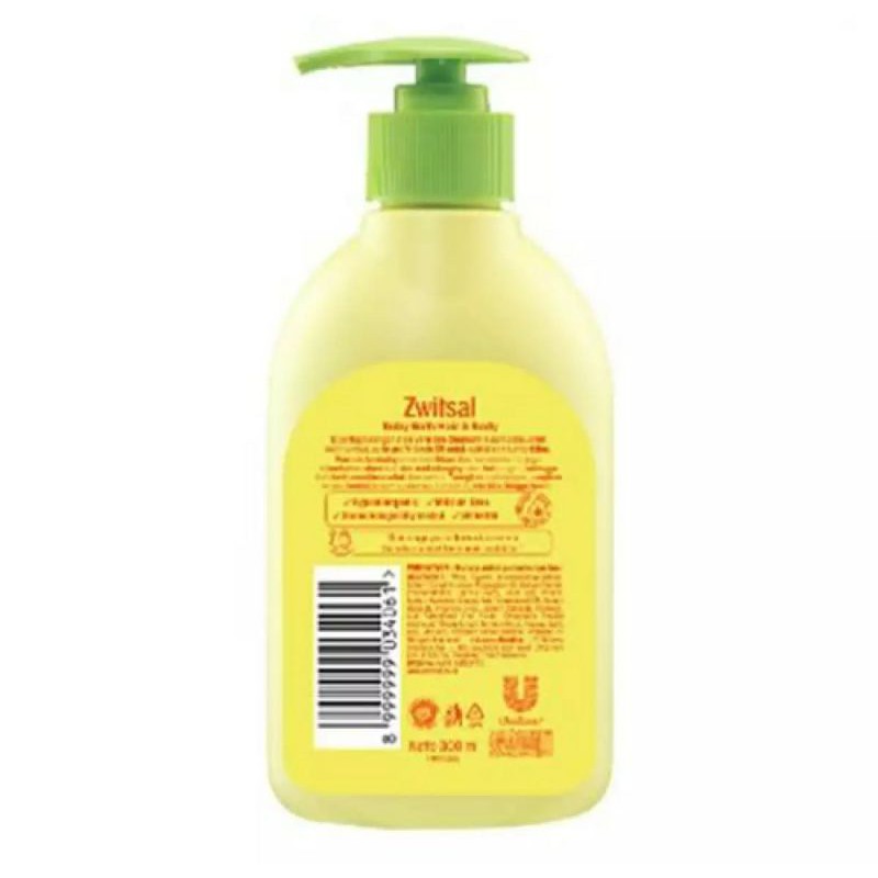 Zwitsal Baby Bath Natural 2 in 1 Hair &amp; Body Pump - 300ml