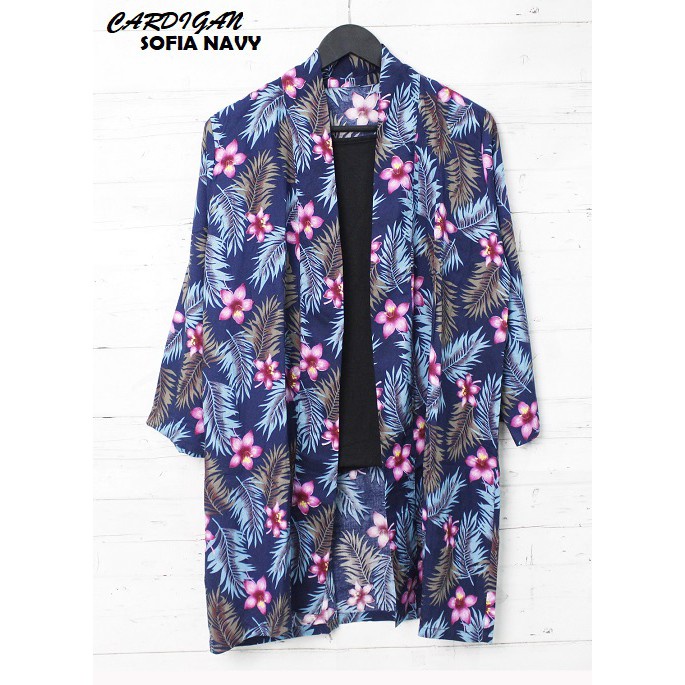 HipNop OUTER CARDIGAN SOFIA CARDI MOTIF BUNGA MONALISA PAKAIAN WANITA MIX