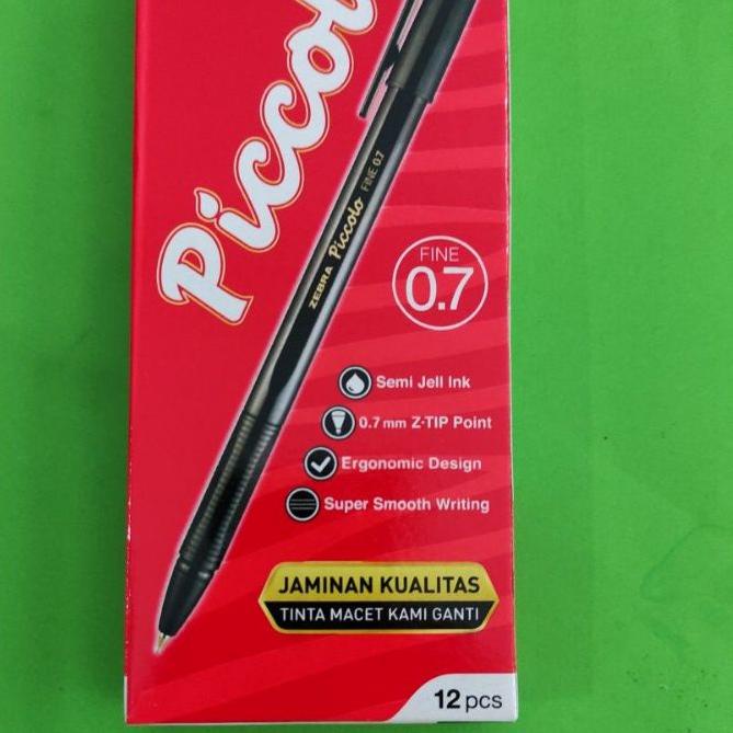 

✅Dijamin Aman❤ Bolpoint Pulpen Piccolo Black Per pak Isi 12 pcs harga bersaing
