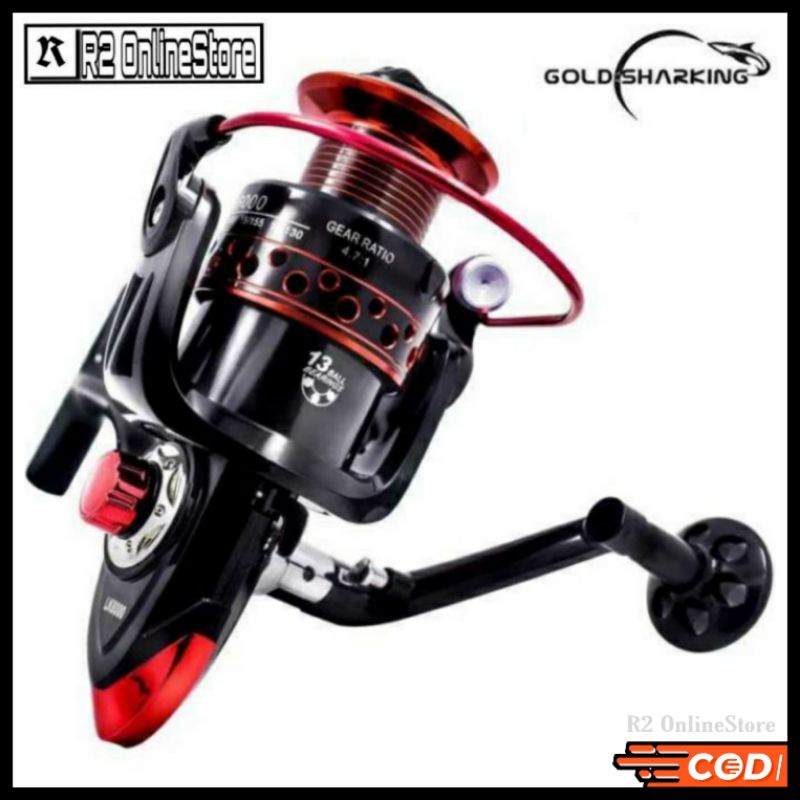 LK/JK2000 Reel Pancing Spinning 5.2:1 Ball Bearing 13/12 /Rell Reel Rel Ril Riil Rill Gulungan Pengg