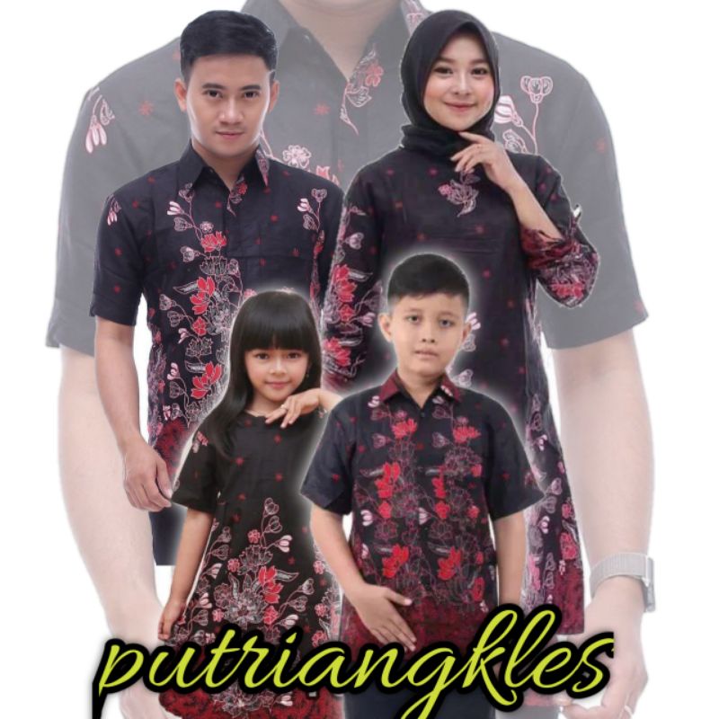 baju couple keluarga/batik couple keluarga/atasan couple/batik ayah ibu dan anak