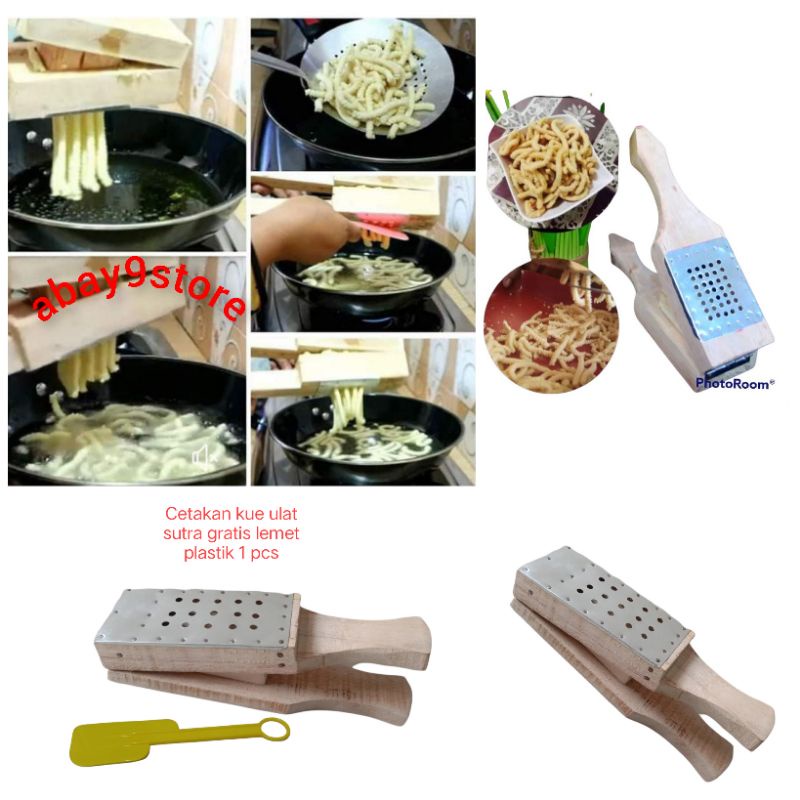 Cetakan Kue Ulat Sutra/Cetakan Kue Telor Gabus Gratis Lemet Plastik 1 Pcs/Cetakan Kue Akar Kelapa/Ce