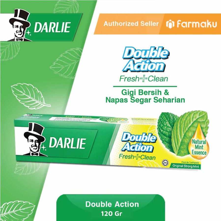 DARLIE DOUBLE ACTION FRESH + CLEAN 120G