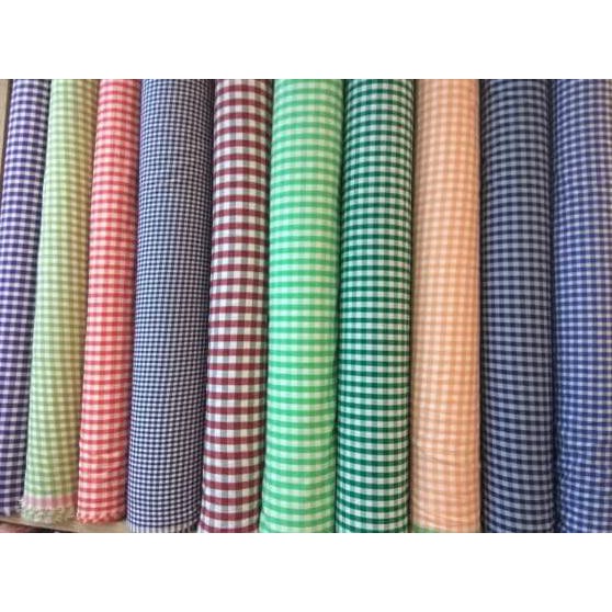 EDISI TERBARU KAIN KATUN YANDET KOTAK KECIL/BAHAN KEMEJA DAN CELANA