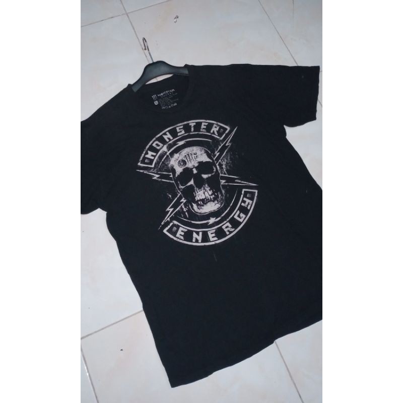 kaos tengkorak Redbull Monster Energy second original
