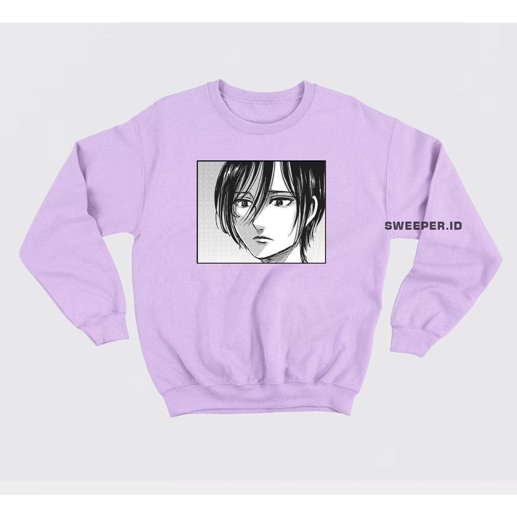 SWEATER ANIME MIKASA SWEATER BAHAN FLEECE