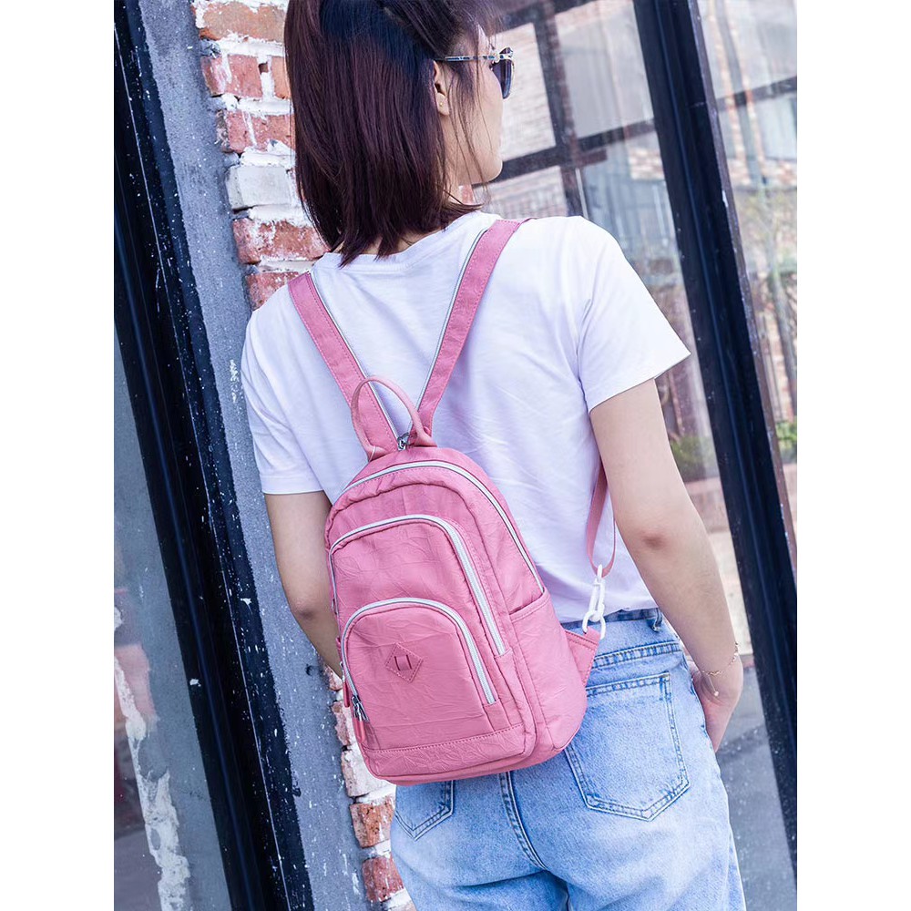 Tas Ransel Wanita Import 3515 / Backpack Wanita Terbaru Bahan Kiplin