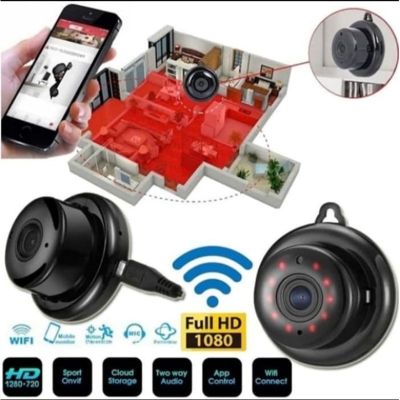 IP KAMERA CCTV 3MP Wireles Ip Mini Camera Wifi Smart Net Cam Aplikasi V380