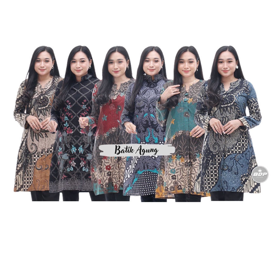 Atasan Batik Wanita Modern Baju Kerja Guru Pns Karyawan Baju Acara Resmi Pesta Kondangan Terbaru