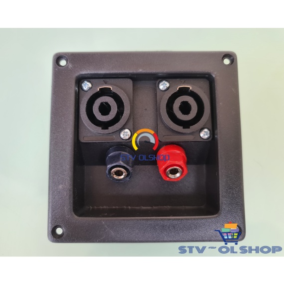 Terminal Speaker Bindingpost Plus 2 Soket Speakon