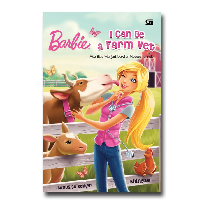 Jual Buku Cerita Anak Bilingual Barbie Aku Bisa Menjadi Dokter Hewan