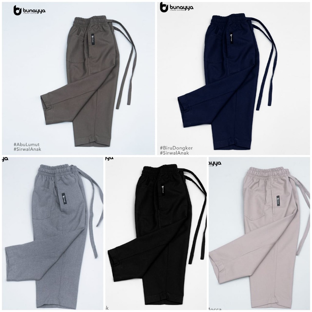 Sirwal Semiformal Anak Pria Celana Panjang tali serut laa isbal bunayya sunnah clothing