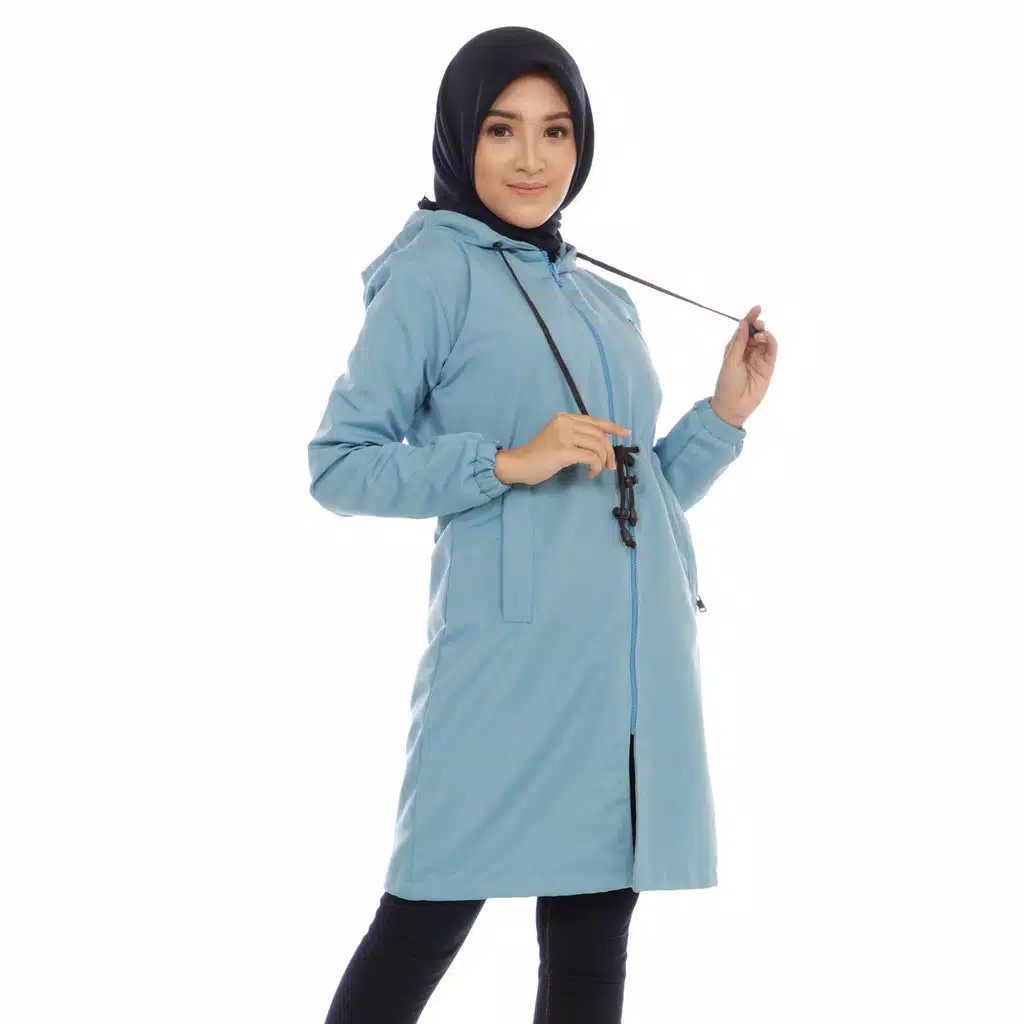 JAKET PARKA WATERPROOF WANITA CEWEK HOODIE  JACKET PARKA WATERPROOF PEREMPUAN HOODIE ORIGINAL ARMY BOLAK BALIK HIJABER BORDIR TERBARU PANJANG MURAH KEKINIAN XXL A070