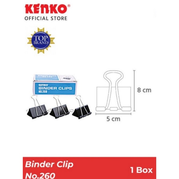 

Kenko Binder Clip 260 - Paper Clip - Penjepit Kertas