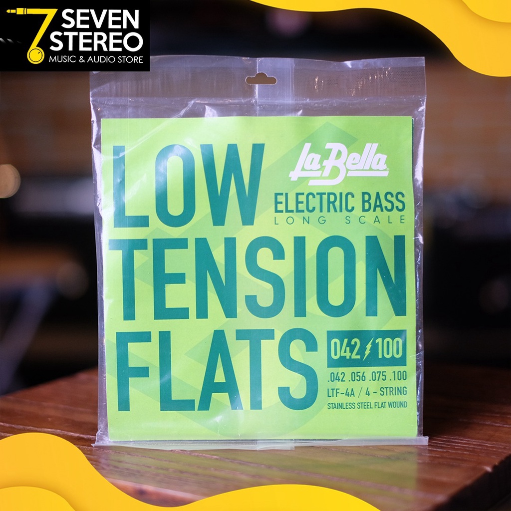 La Bella LTF4A LTF-4A Low Tension Flexible Flat Wound Bass String 42 - 100