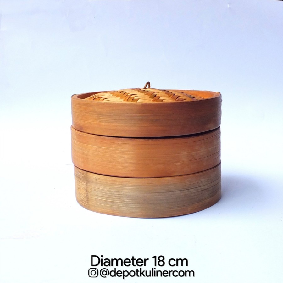 Klakat Bambu Dimsum 18 cm / Kukusan dimsum / Bambu Dimsum