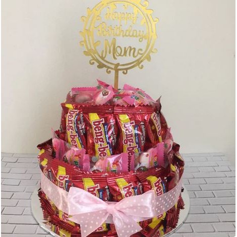Jual Kue ulang tahun dari snack 2 susun kue ultah kue bengbeng | Shopee