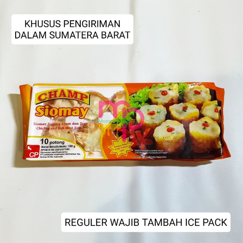 

KHUSUS SUMATERA BARAT Champ Siomay Ayam & Ikan (REGULER WAJIB TAMBAH ICE PACK)