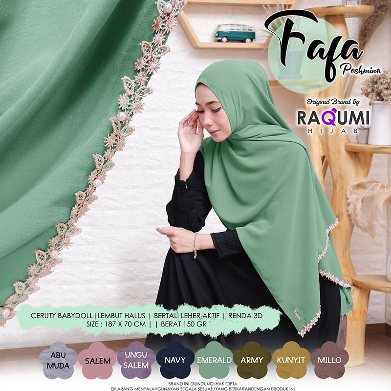 FAFA BY RAQUMI HIJAB ORIGINAL SOLO