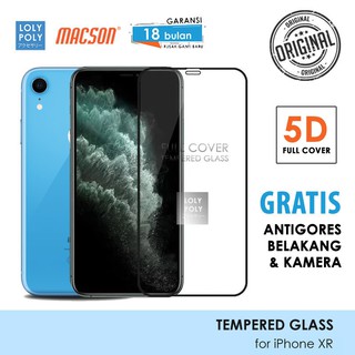 LOLYPOLY Full Cover Tempered Glass Iphone XR JAPAN Quality