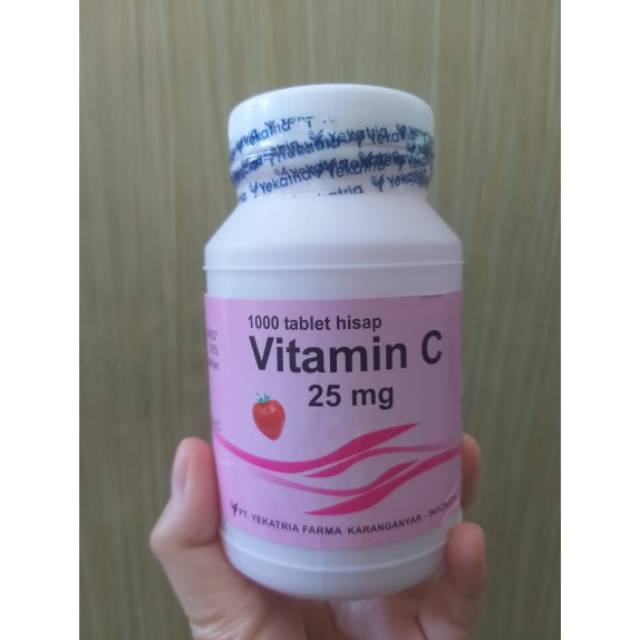 Vitamin C 25 Mg Tablet 1 Pot Isi 1000 Tablet Shopee Indonesia