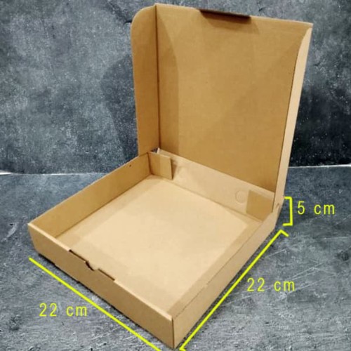 

Dus Pizza 22x22x5 isi 10 pc Corrugated Kotak Kardus Box