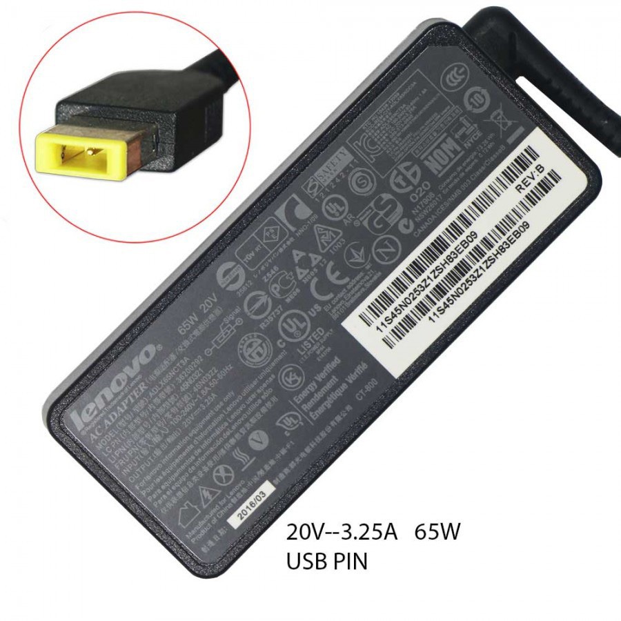 Charger Casan Laptop Lenovo Ideapad S210 E10-30 G40-45 G40-70 K2450 20V 3.25A USB