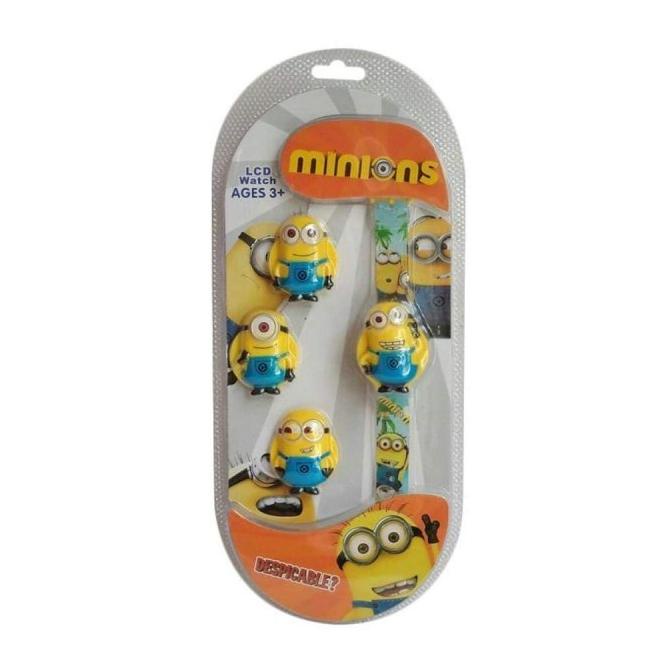 JAM TANGAN ANAK MINIONS / JAM TANGAN KEPALA MINIONS / MICKEY MOUSE