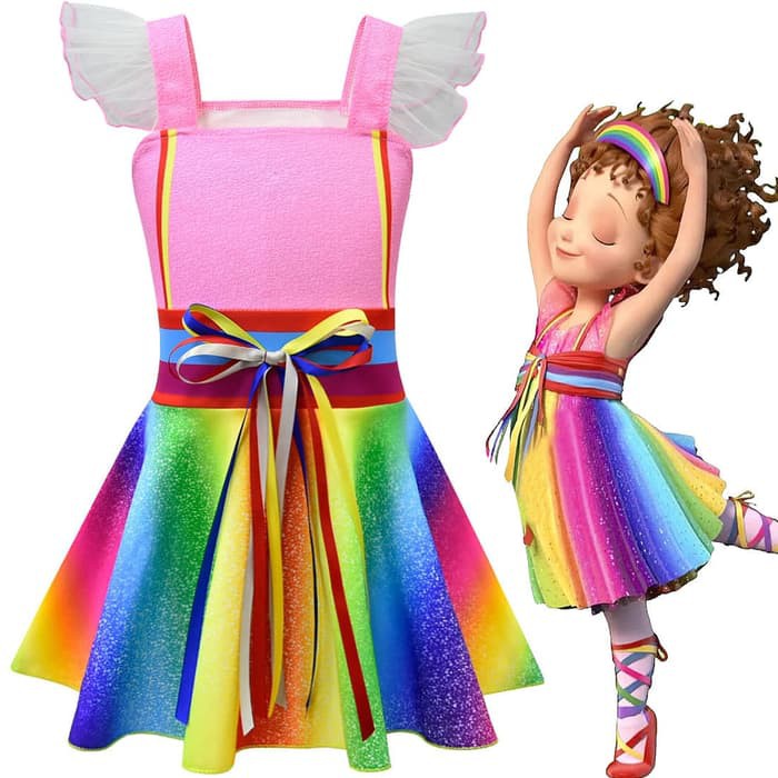 Disney junior fancy nancy costume anak kostum halloween rainbow