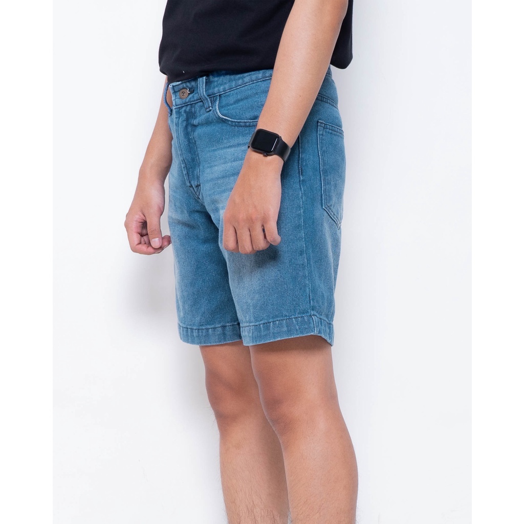 PLAIN Short Denim Washed - Classic Blue Washed