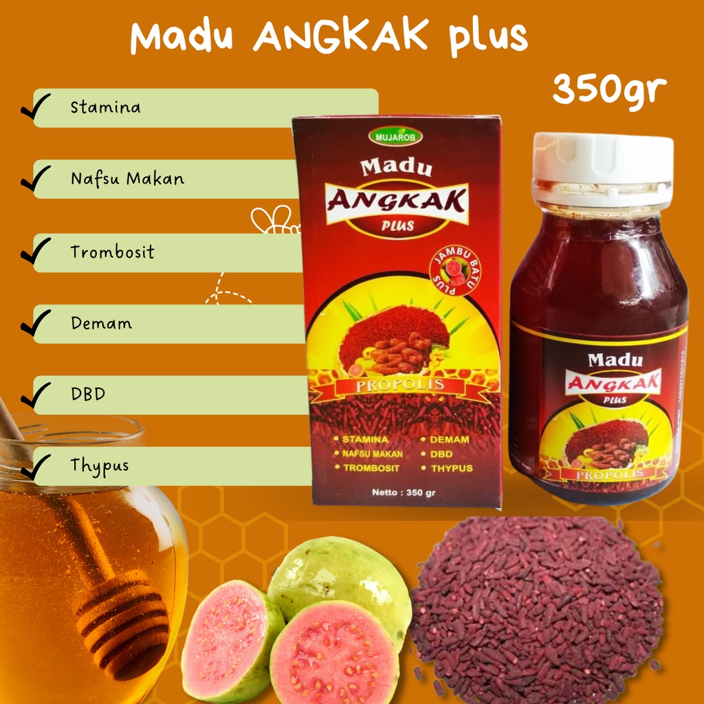 Mujarob Madu Angkak Plus Untuk DBD Tipes Ampuh Jaga Stamina Meningkatkan Nafsu Makan