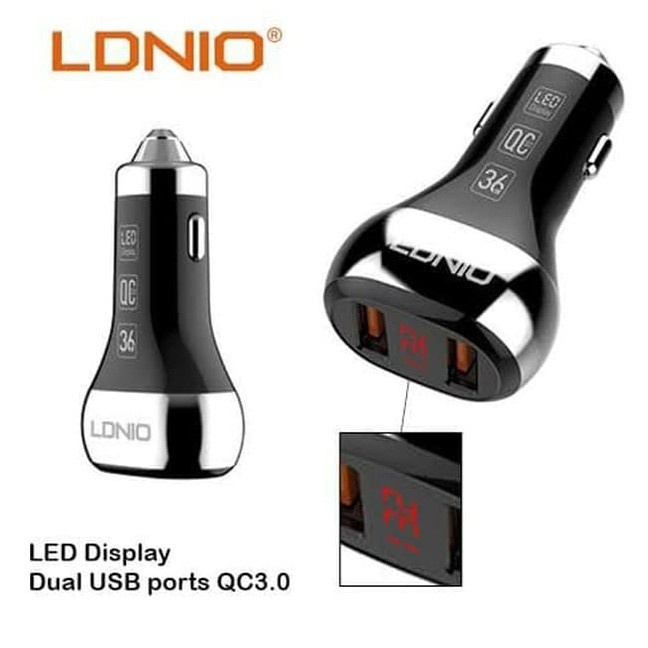 CHARGER MOBIL LDNIO C2 FAST CHARGING 2PORT QUICK CHARGE MOBILE 36W