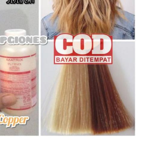 ➹ CAT Matrix Wonderlight Gold Copper WL-GC + oxydant campuran cat rambut wonder light socolor emas ➭