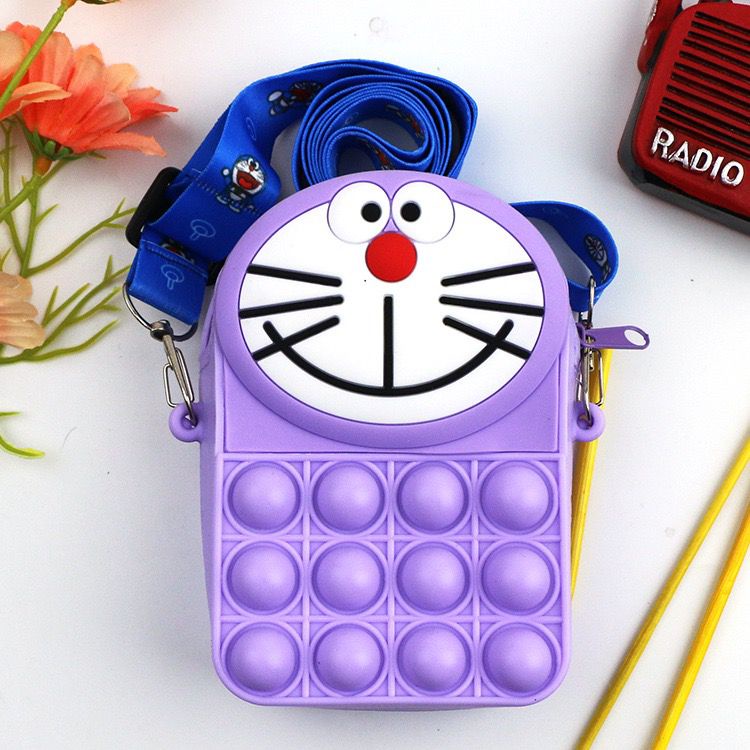 TASHAPPY EL 4530 Tas SELEMPANG Pop It Anak Cewek Doraemon Macam warna Talpan model korea supplier tas import