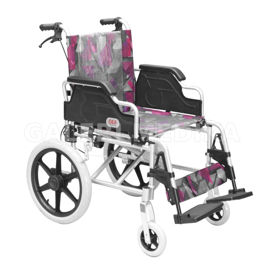 Kursi Roda Travel Alumunium / Alumunium Wheelchair GEA FS907LJ / FS 907 LJ / FS-907LJ Ringan Bisa Dilipat