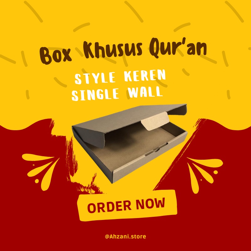 

Box Kardus Al Quran - Box Al Quran ukuran A4 dan A5 - box kardus quran