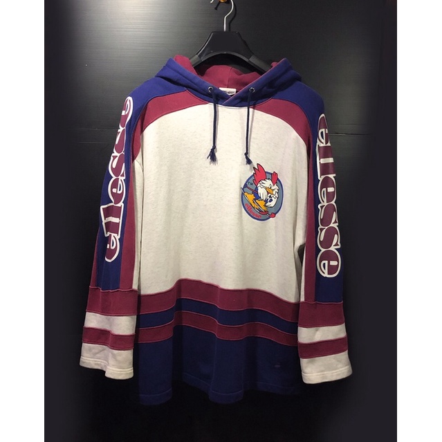 Vintage Ellesse Cocorico Colourblock Hoodie pullover