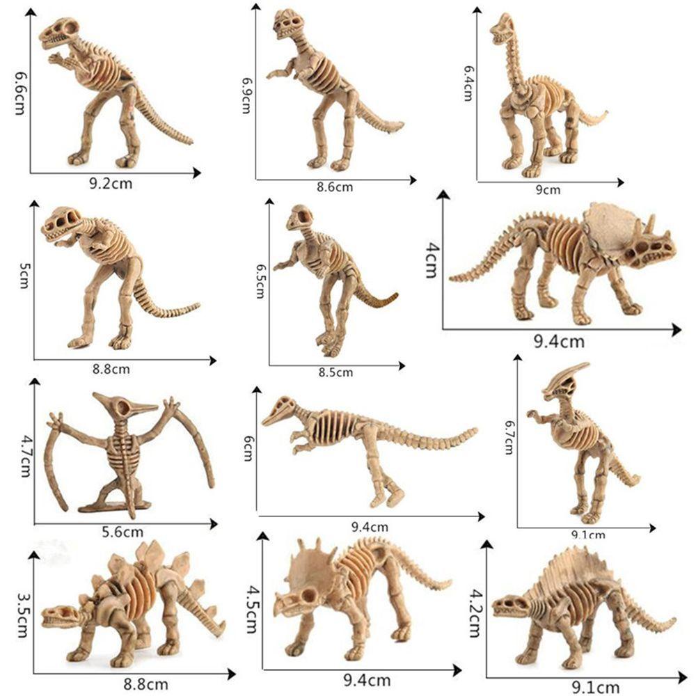 【 ELEGANT 】 Patung Set Model Dekorasi Rumah Aksi Kreatif Lucu Dinosaurus Skeleton