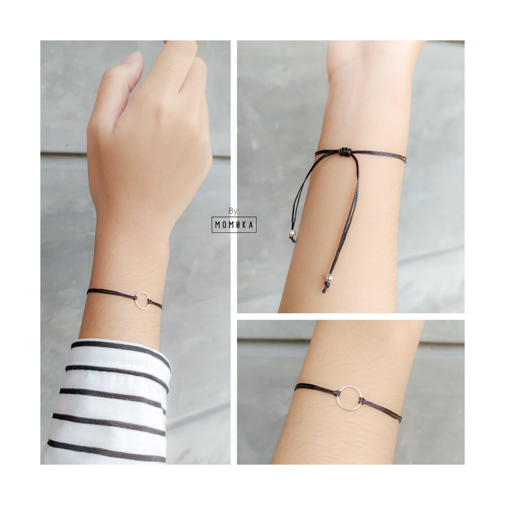 [ GELANG RING ] GELANG RING TALI TIPIS MINIMALIS simple bracelet couple wanita kecil