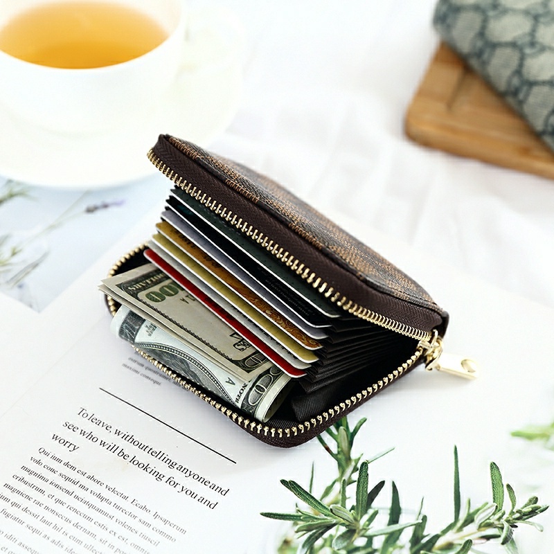 dompet Kartu Kulit Mini BS06 Dompet Motif Resleting kartu koin wanita Gawang GC Women Wallet ACC