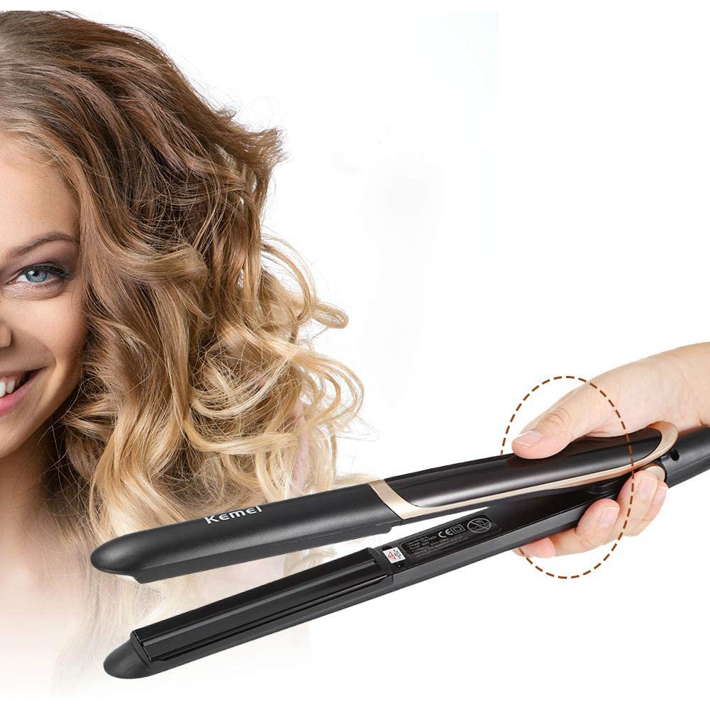 Kemei km 2219 Hair Straightener Catokan Rambut Infrared Ceramic