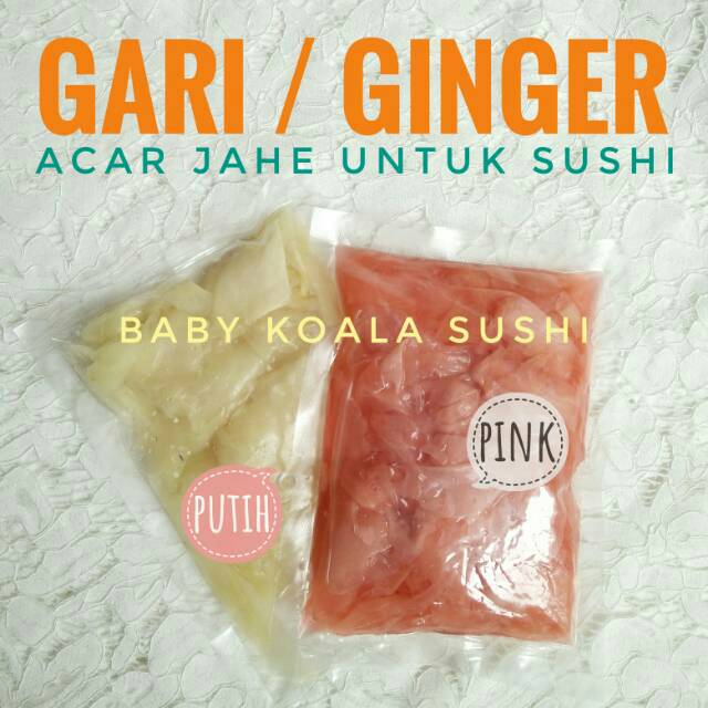 GARI PINK Acar Jahe Pink Manis 200 g Halal │ Gary Pink Import Ginger Pickled for Sushi │ Acar Jahe