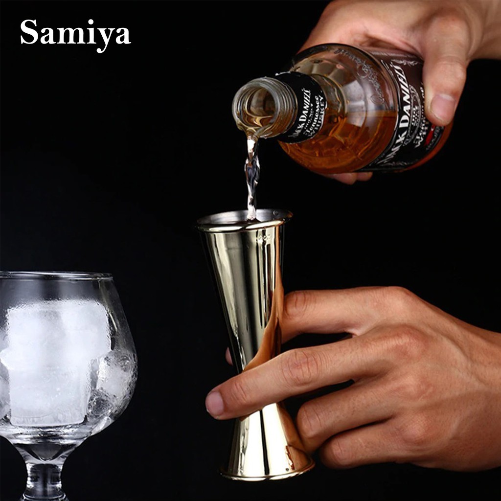 jigger stainless 30/60ml premium quality / gelas takar ukur minuman measuring cup bartender barista