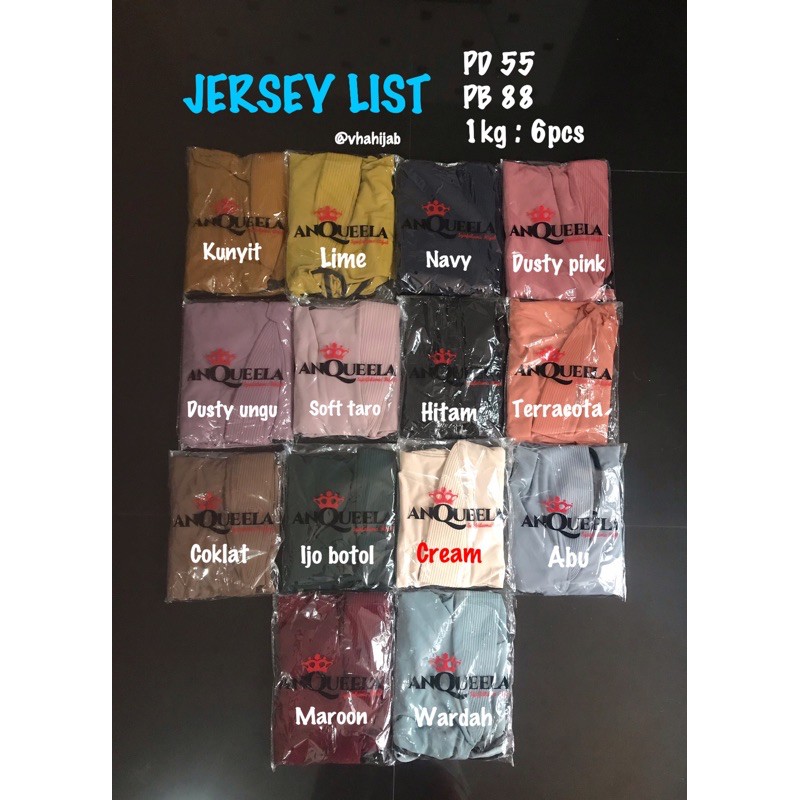 (TERLARIS) Khimar JERSEY LIST ANQUEELA