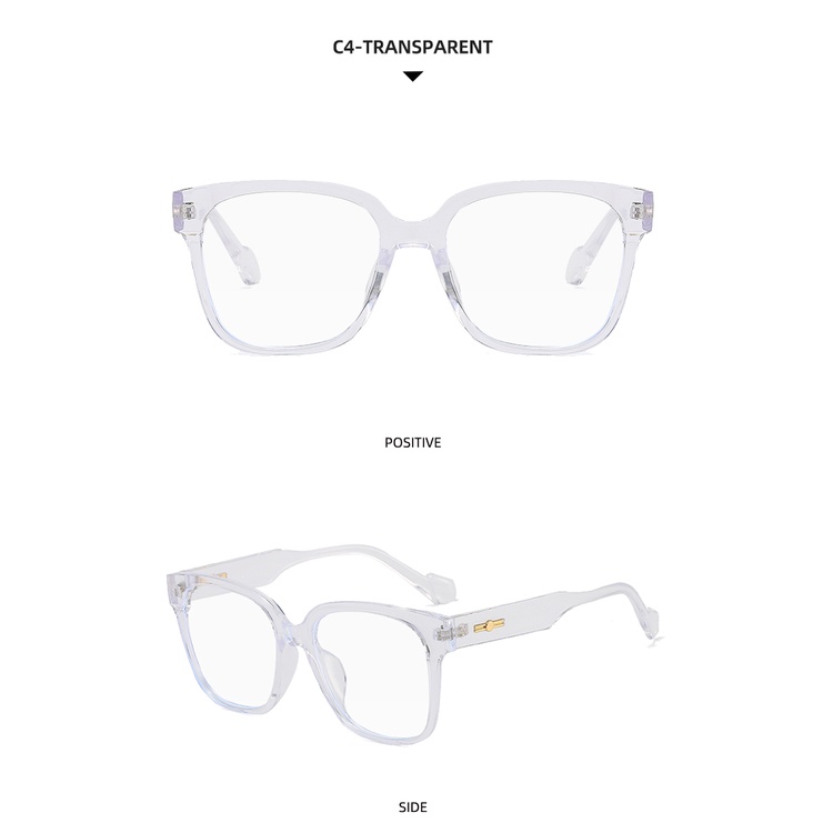 2021 new Korean version of the large square frame ins trend retro literary men and women glasses