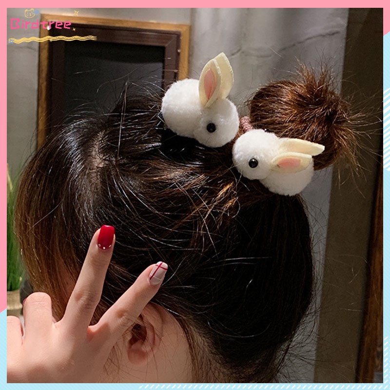 COD Jepit Rambut Anak Bayi Wanita  Korea Kelinci Rabbit Hair Accessories Lucu Karet Rambut Gadis Klip Karet Ready Stock