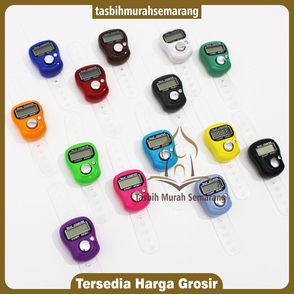 TASBIH DIGITAL MINI TALLY COUNTER KEMASAN MIKA + CARD