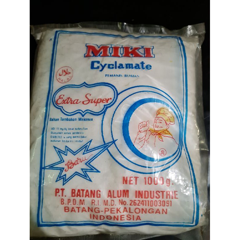 

Sodium Cyclamate Extra Super/ Pemanis buatan merk Mikimoto 1kg Food Grade
