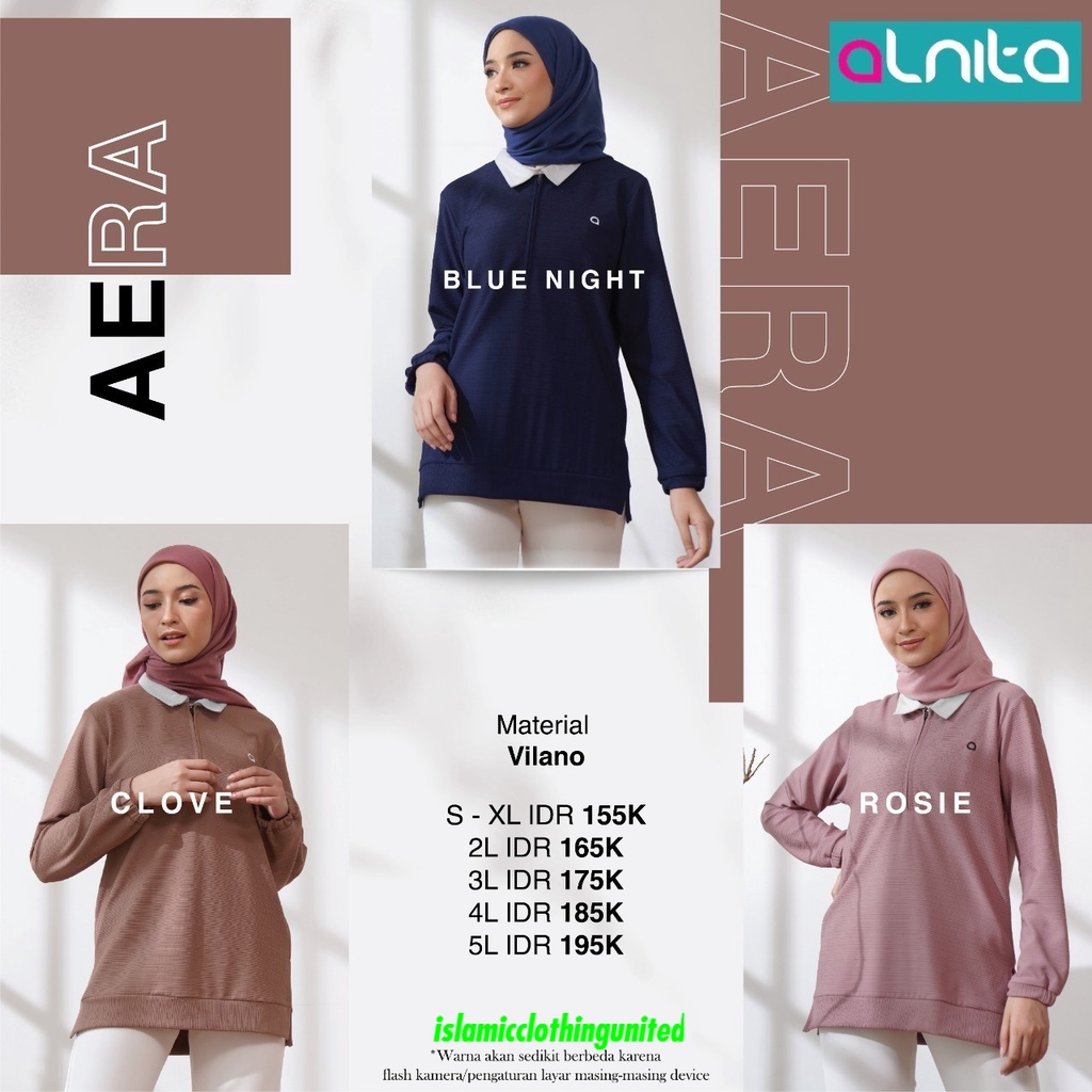 Baju Atasan Wanita Tunik Alnita AERA - DZ - GON - FX size S s/d 5XL