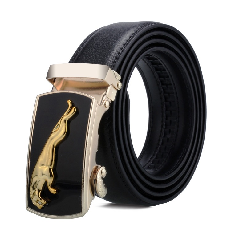 Gasper Pria Rel Casual Bisnis Fashion Ban Gesper Sabuk Cowo Mens Belt Ikat Pinggang Panther